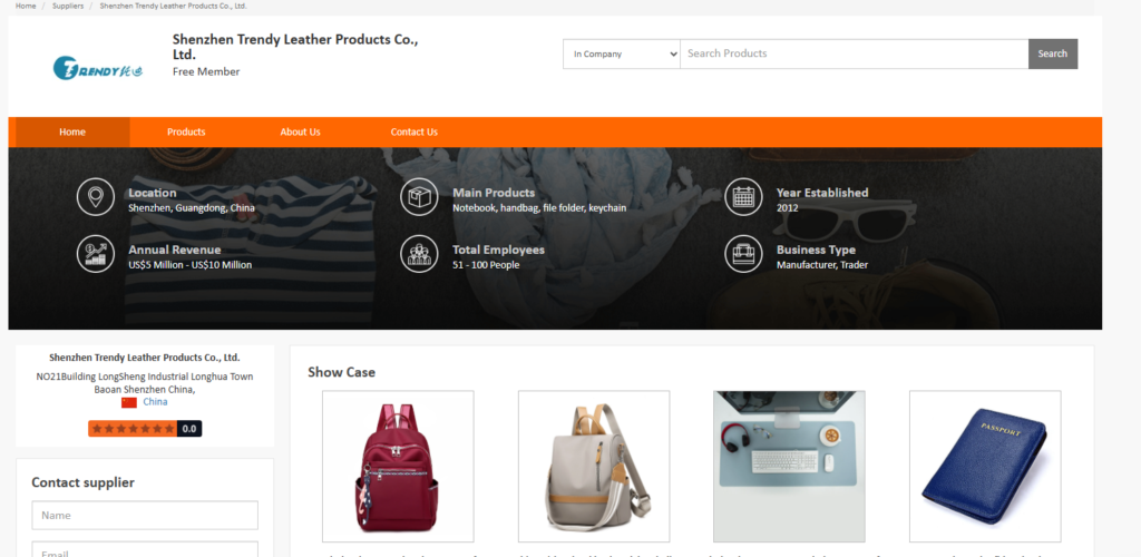 Shenzhen Trendy Leather Products