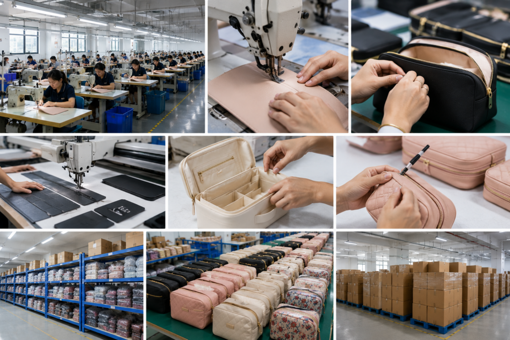 A Sequence Of Photos Illustrating The Process Of Bag Making Highlighting Different Styles And Techniques Used In Production