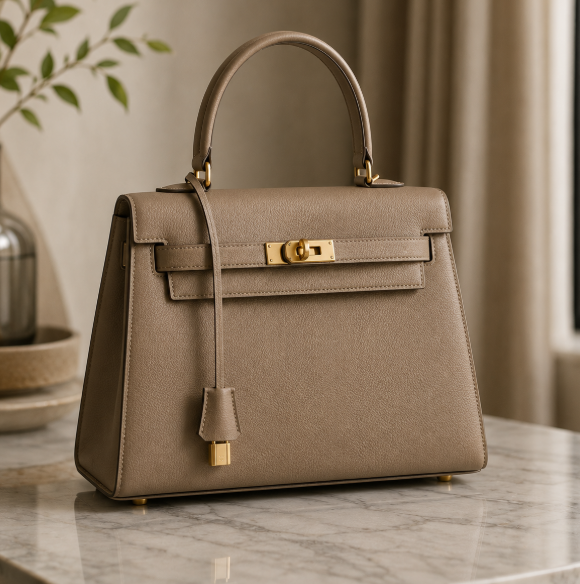 Structured Handbag With Top Handle