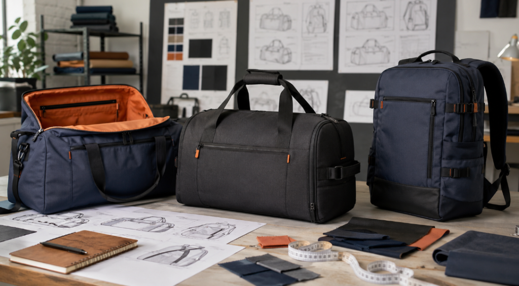 Custom Travel Bags Design And Product Development Studio With Travel Bag Prototypes