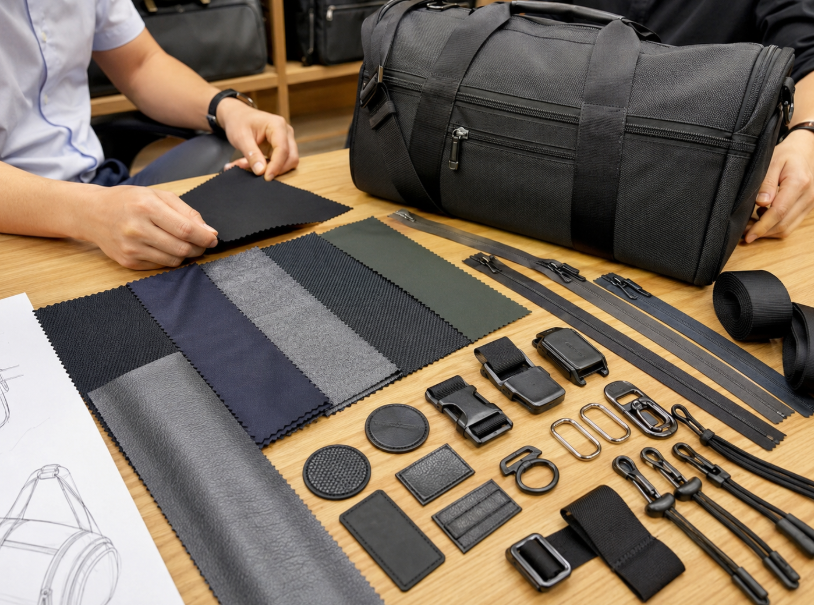 Materials And Accessories For Custom Gym Bags