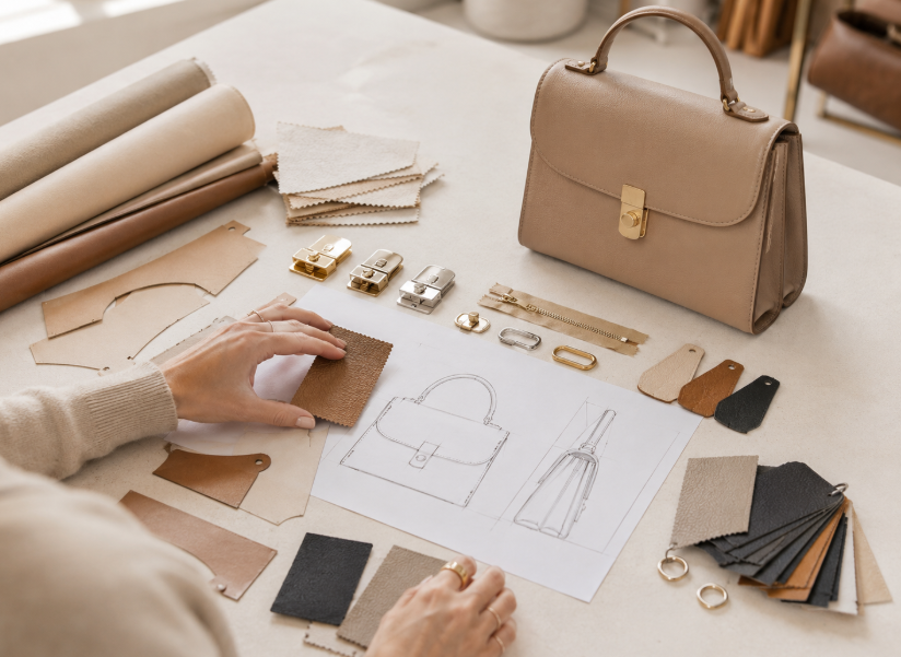 Custom Leather Handbag Design And Sample Development