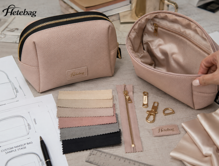 Custom Makeup Bag Sample And Material Inspection