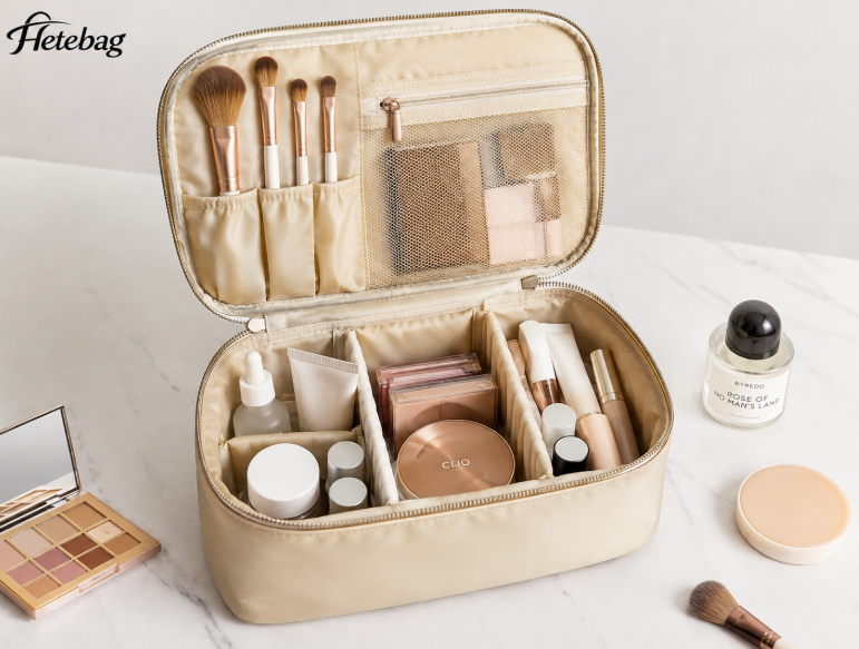 Custom Makeup Bag With Organized Compartments