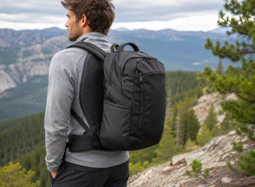 Ergonomic Backpack With Padded Shoulder Straps