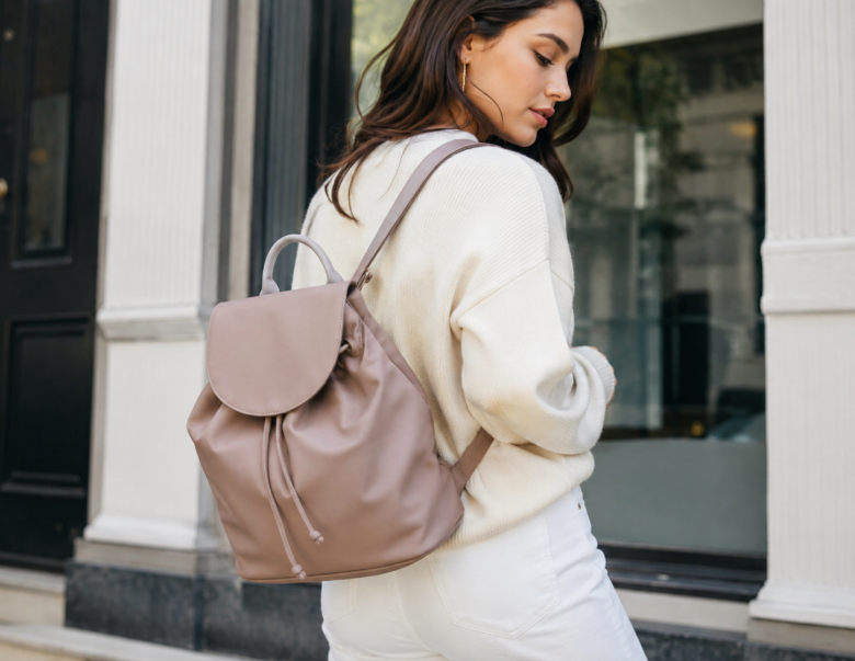 Soft Fashion Backpack With Relaxed Silhouette