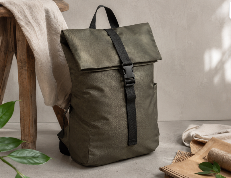 Sustainable Backpack Made With Recycled Fabric