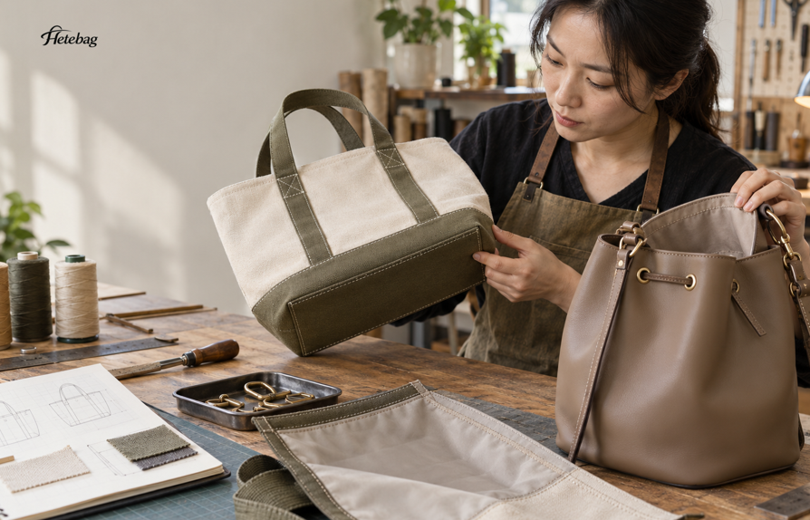 Interior Pockets In Bucket And Tote Bags