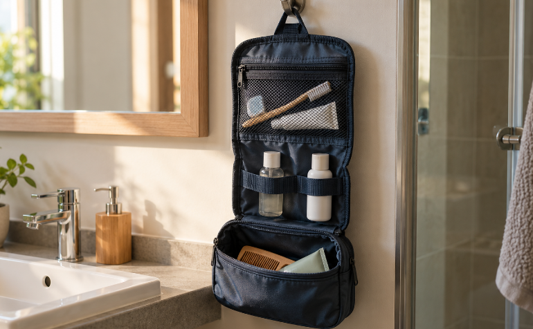 Hanging Toiletry Bag With Compartments