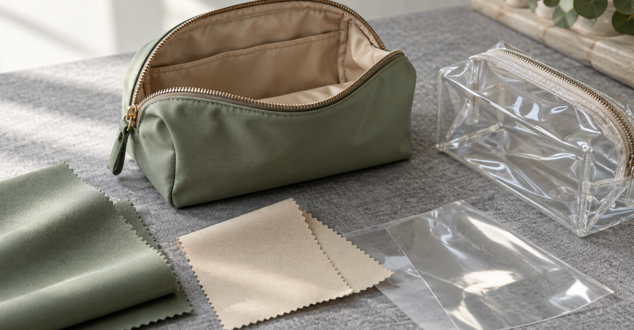 Makeup Bag Lining And Material Swatches
