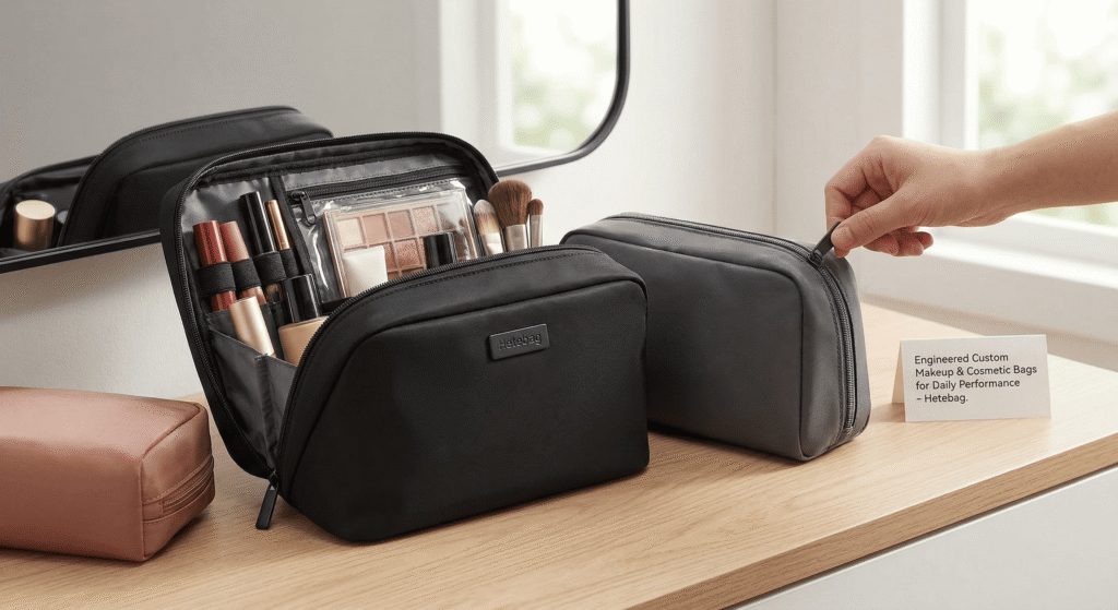 Engineered Custom Makeup & Cosmetic Bags for Daily Performance