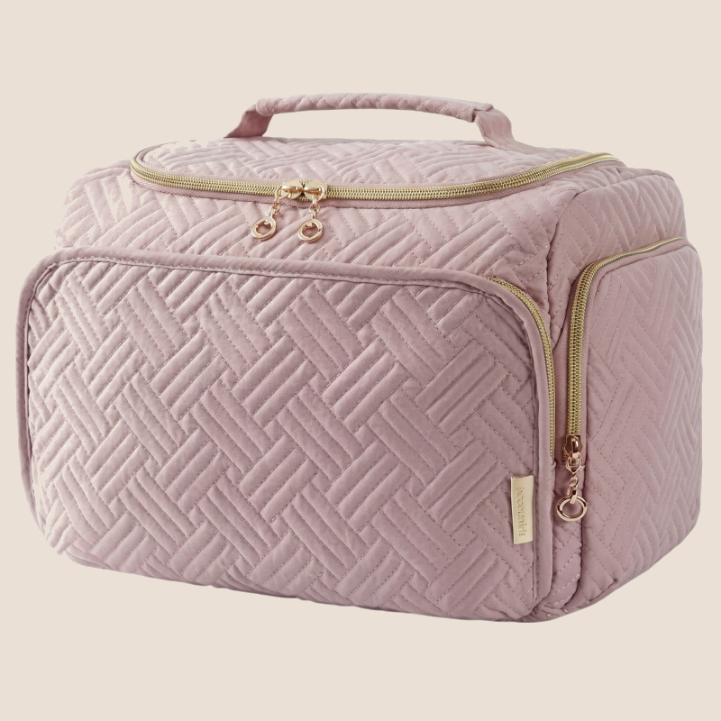 Quilted Makeup Bag