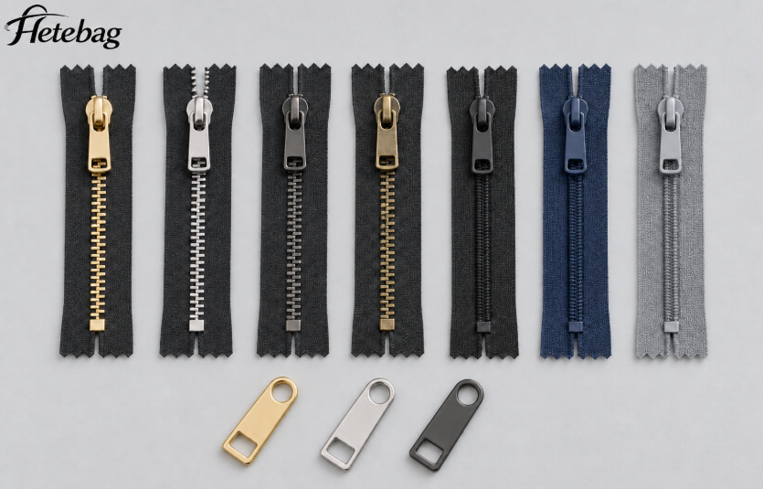 Metal And Nylon Coil Zippers